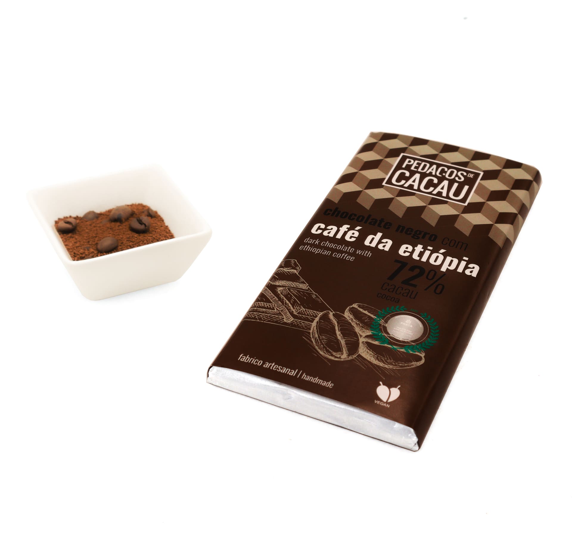 Tablete Chocolate Negro Vegan Cafe Etiopia